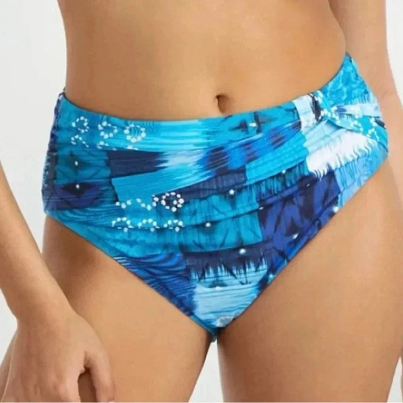 Bleu Rod Beattie Draped Bandeau Tankini, Too Hot To Handle Size 10 - Picture 4 of 8